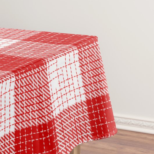 Rood en wit vet geruit geruit ontwerp  stof