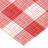 Rood en wit vetkous geruit ontwerp korte tafelloper (Hoek)