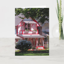 Rood en wit Victoriaans - Martha's wijngaardkaart