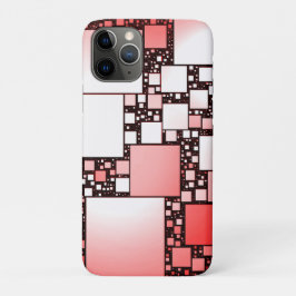 Rood en Wit Vierkant Dansende iPhone Case