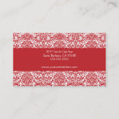 Rood en wit Visitekaartje (Achterkant)