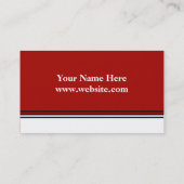 Rood en wit visitekaartje (Achterkant)