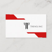 Rood en wit Visitekaartje (Achterkant)