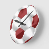Rood en wit Voetbal Ronde Klok (Hoek)