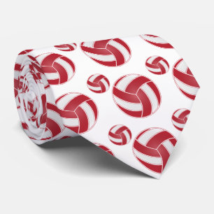 Rood en wit 🏐 Volleyball Stropdas