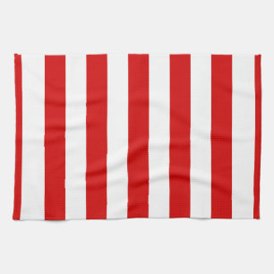 Rood en wit XL Stripes Patroon Theedoek