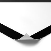 Rood en wit zeshoek Bauhaus minimalistisch ontwerp Poster (Hoek)