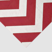 Rood en wit Zig Zag Stripes Kerstmis Tissuepapier (Detail)