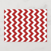 Rood en wit Zigzag Briefkaart (Voorkant)