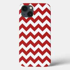 Rood en wit Zigzag Case-Mate iPhone Case