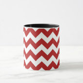 Rood en wit Zigzag Mok (Midden)