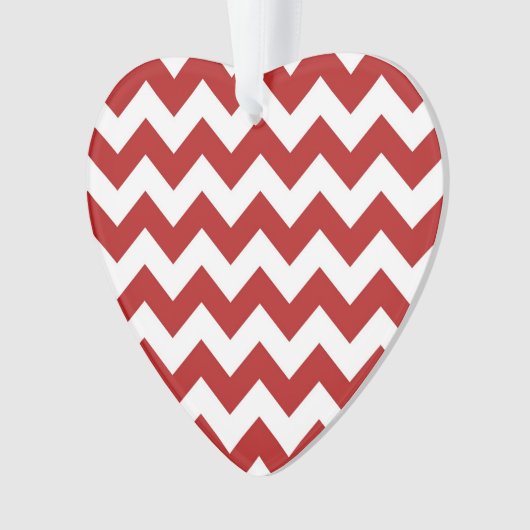 Rood en wit Zigzag Ornament (voorkant)