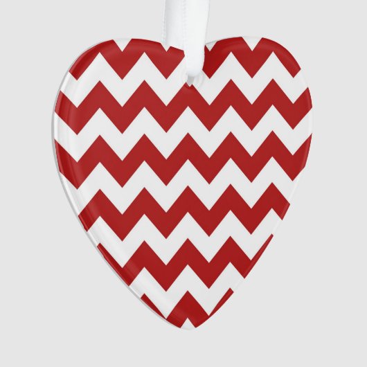 Rood en wit Zigzag Ornament (voorkant)