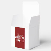 Rood en wit zijn mijn Valentijn hart Bedankdoosjes (Geopend)