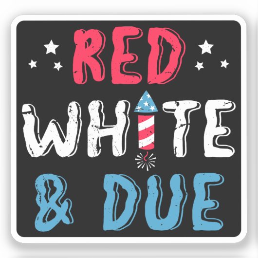 Rood en wit, zwangerschapsaankondigingsgeschenken sticker (Voorkant)