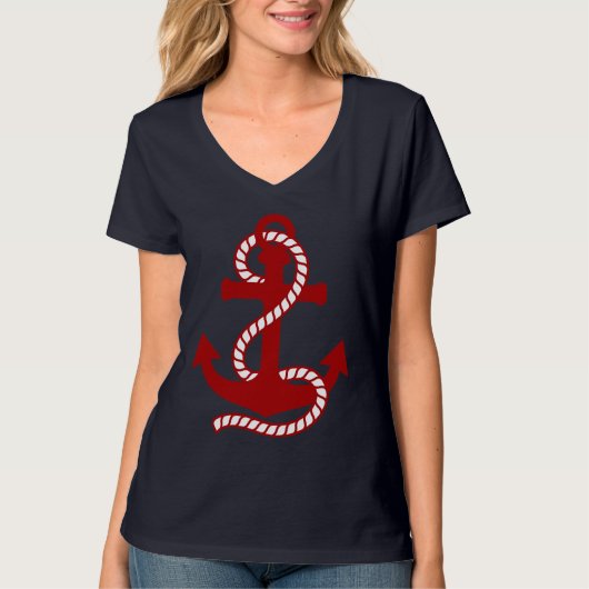 Rood- en witanker T-Shirt (Voorkant)
