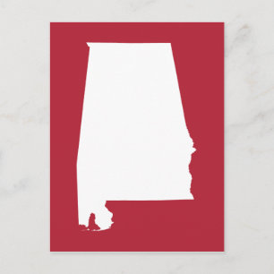 Rood- en witbeweging naar Alabama Briefkaart