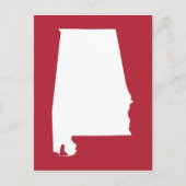 Rood- en witbeweging naar Alabama Briefkaart (Voorkant)