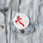 Rood- en witbewustzijn Button voor lint-Butterfly (In situ)