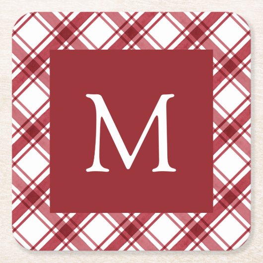 Rood en Witboek Onderzetter (Voorkant)