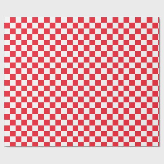 Rood- en witbord cadeaupapier (Vlak)