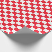 Rood- en witbord cadeaupapier (Hoek)