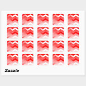 Rood- en witChevron Envelope Stickers (Vel)
