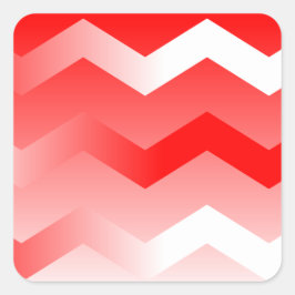 Rood- en witChevron Envelope Stickers