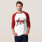 Rood- en witconcurrentie-Shirt T-shirt (Voorkant volledig)