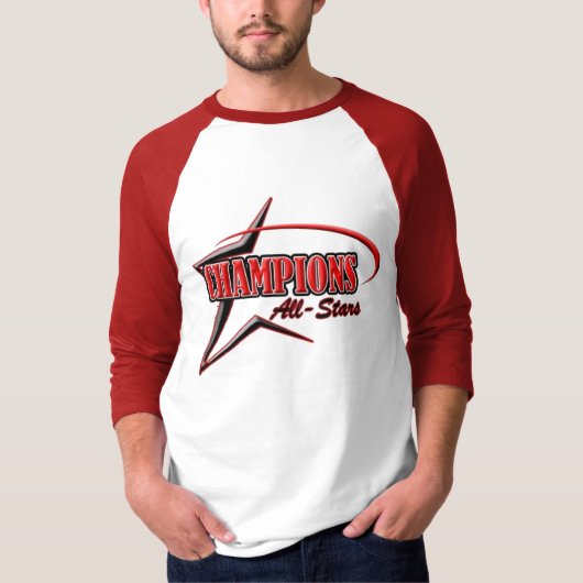 Rood- en witconcurrentie-Shirt T-shirt (Voorkant)