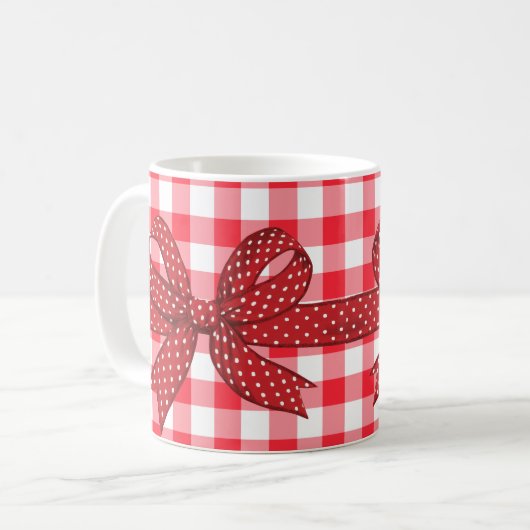 Rood- en witcontroles koffiemok (Voorkant links)