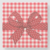 Rood- en witcontroles stenen onderzetter (Voorkant)