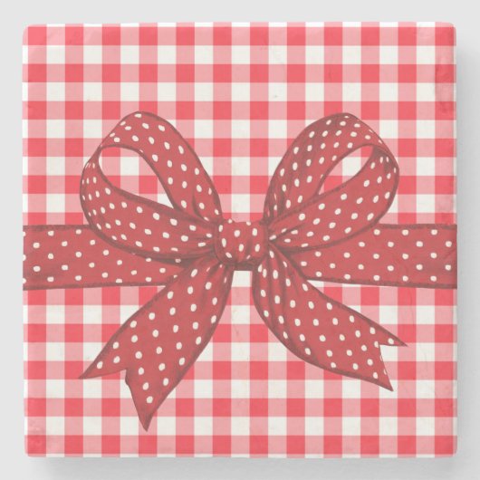 Rood- en witcontroles stenen onderzetter (Voorkant)