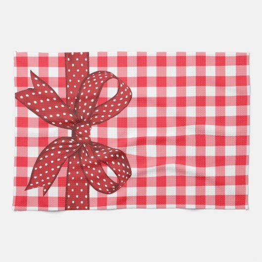 Rood- en witcontroles theedoek (Horizontaal)