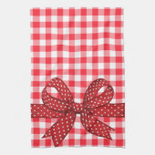 Rood- en witcontroles theedoek (Verticaal)