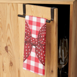 Rood- en witcontroles theedoek