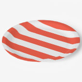 Rood- en witdekletjes papieren bordje (Gekanteld)