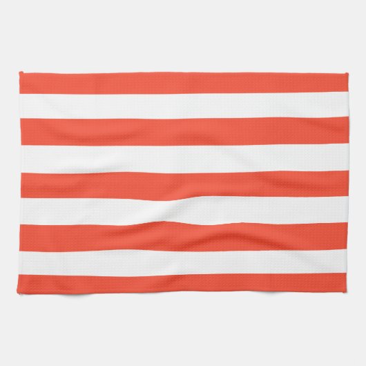 Rood- en witdekletjes theedoek (Horizontaal)