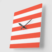 Rood- en witdekletjes vierkante klok (Hoek)