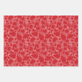 Rood- en witfruitassortiment inpakpapier vel (Voorkant 3)