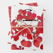 Rood- en witfruitassortiment inpakpapier vel (In situ)