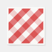 Rood- en witgingham-patroon servetten (Voorkant)
