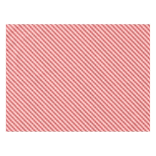 Rood- en witkandrietstreep tafelkleed (Voorkant (Horizontaal))