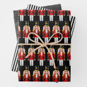 Rood- en witkerstbont inpakpapier vel (In situ)