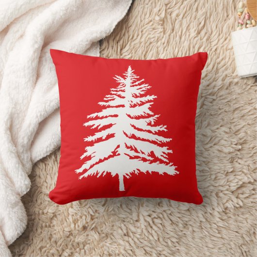 Rood- en witkerstboom en poolvlek kerstmis kussen (Deken)