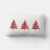 Rood- en witkerstboom en Stripe kerstmis Kussen (Achterkant)