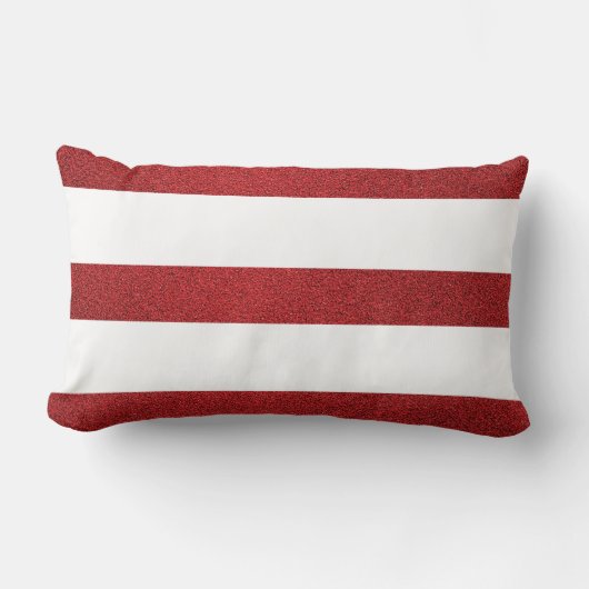 Rood- en witkerstboom en Stripe kerstmis Kussen (Voorkant)
