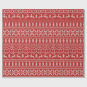 Rood- en witkerstkeuken cadeaupapier (Vlak)