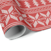 Rood- en witkerstkeuken cadeaupapier (Rol Hoek)