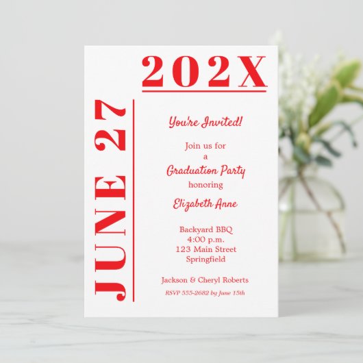 Rood- en witkorps kaart (Staand voorkant)